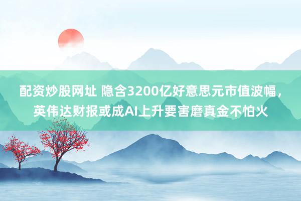 配资炒股网址 隐含3200亿好意思元市值波幅，英伟达财报或成AI上升要害磨真金不怕火