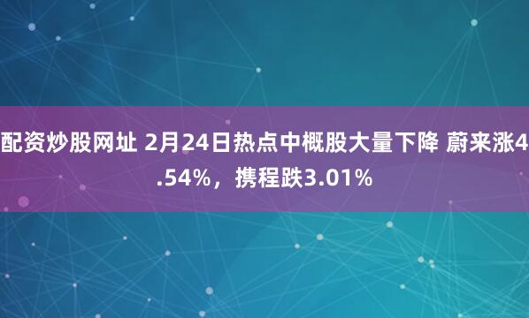 配资炒股网址 2月24日热点中概股大量下降 蔚来涨4.54%，携程跌3.01%