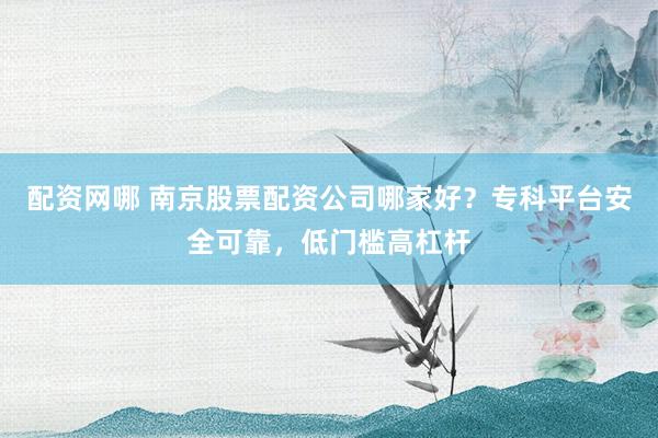 配资网哪 南京股票配资公司哪家好？专科平台安全可靠，低门槛高杠杆